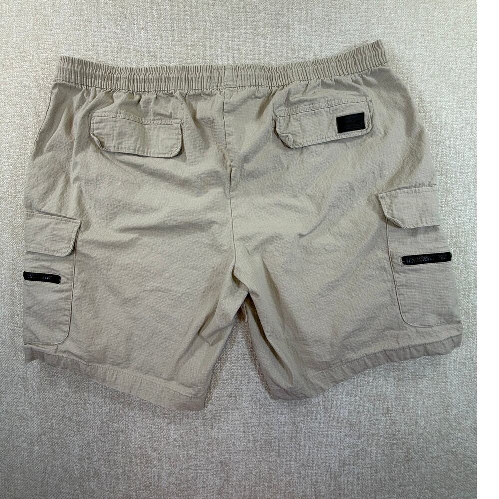 Dogg Supply Men's 3XL Tan Ripstop Cargo Shorts Utility Streetwear Casual Pants - Picture 2 of 8